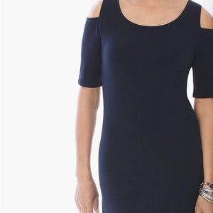 Chico’s Navy Blue Cold Shoulder dress